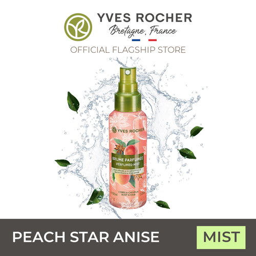 Yves Rocher Peach Star Anise Sensual Body and Hair Mist 100ml Fantasy
