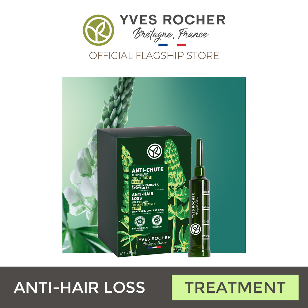 Anti Hair Loss Intensive Treatment for Hair Growth and Anti Hair Fall by YVES ROCHER Hair Care Bestseller (New Packaging & New Formula)