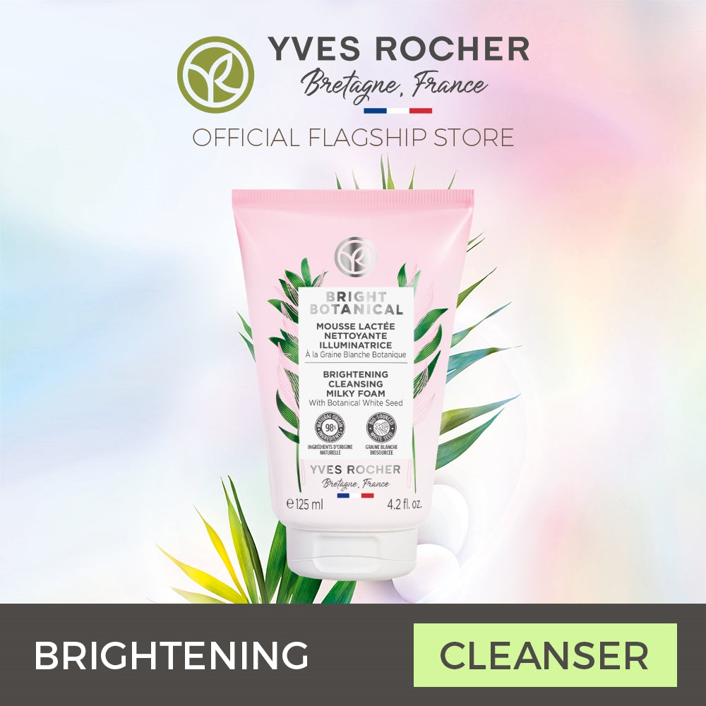 Yves Rocher Brightening Cleansing Milky Foam 125ml – Bright Botanical Skin Care