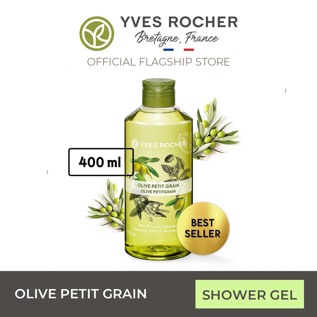 Yves Rocher Olive Petitgrain Body Wash Relaxing Shower Gel 400ml