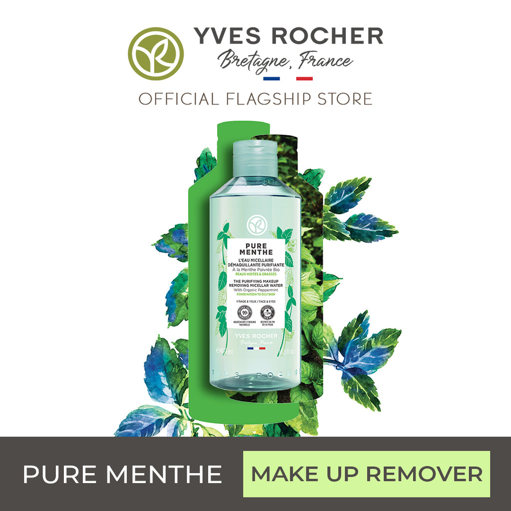Yves Rocher Pure Menthe Purifying Makeup Removing Micellar Water 400ml