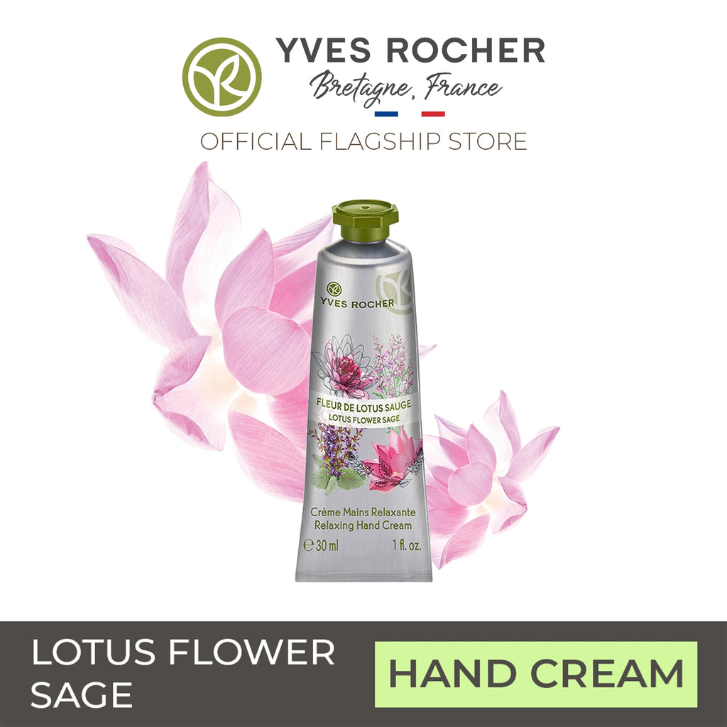 Yves Rocher Lotus Flower and Sage Hand Cream 30ml - Les Plaisirs Nature