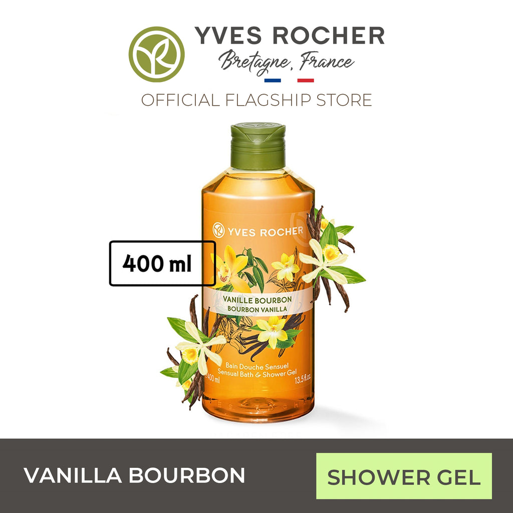 Yves Rocher Bourbon Vanilla Body Wash Sensual Shower Gel 400ml