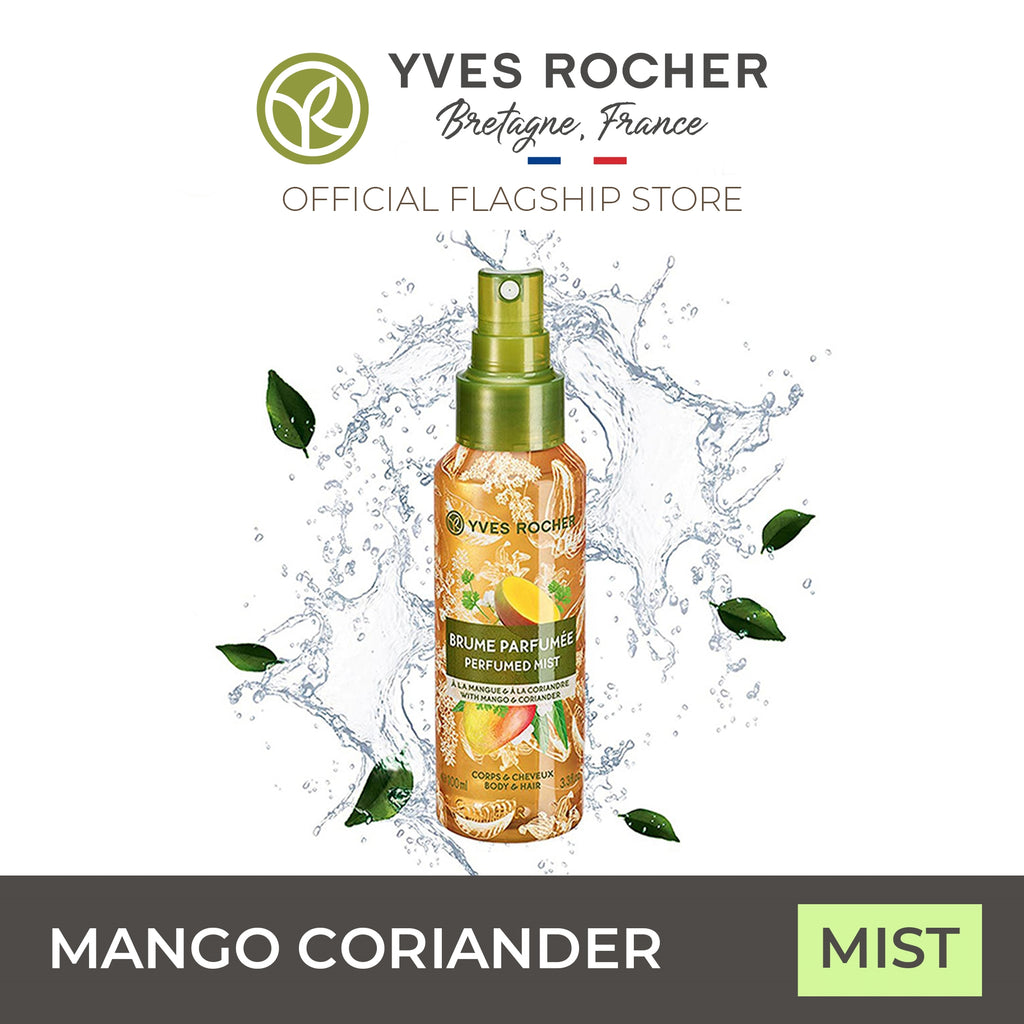 Yves Rocher Mango Coriander Body and Hair Mist 100ml Fantasy