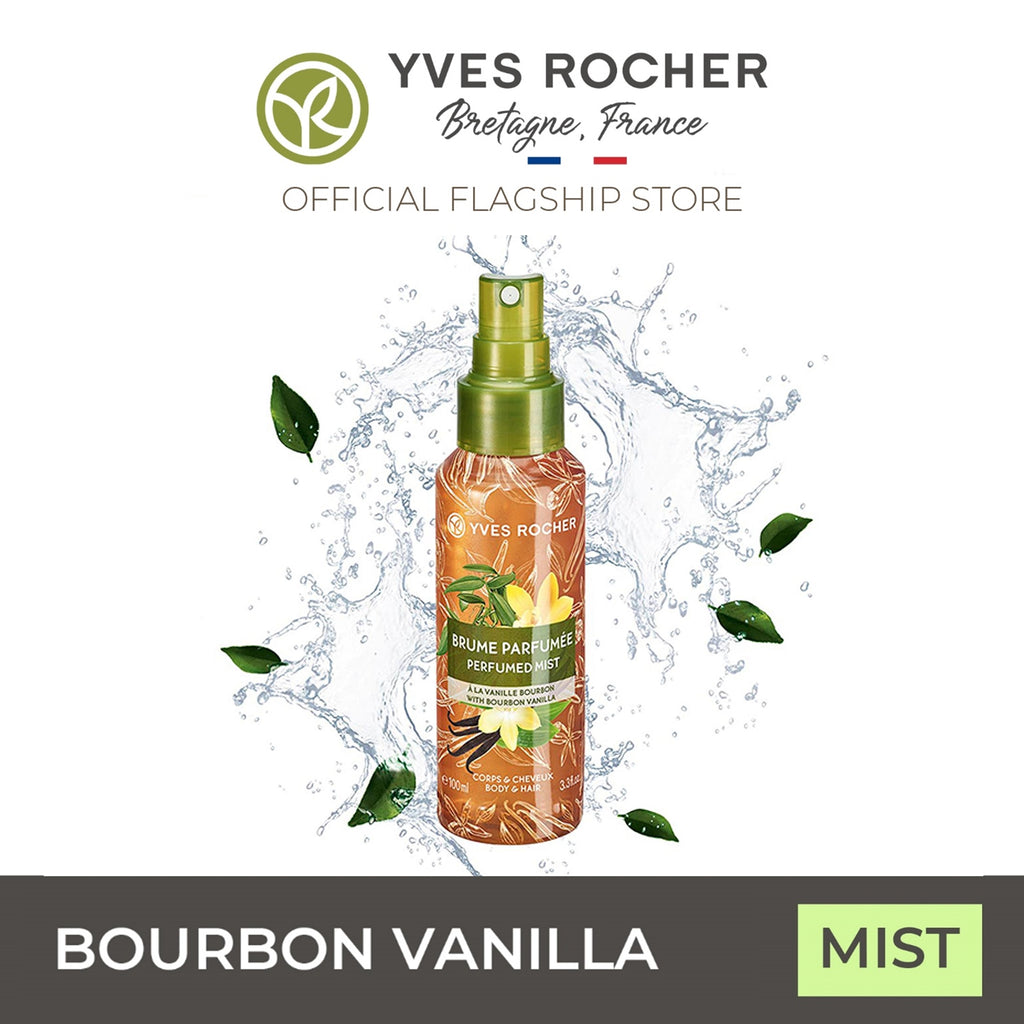 Yves Rocher Bourbon Vanilla Sensual Body and Hair Mist 100ml Fantasy