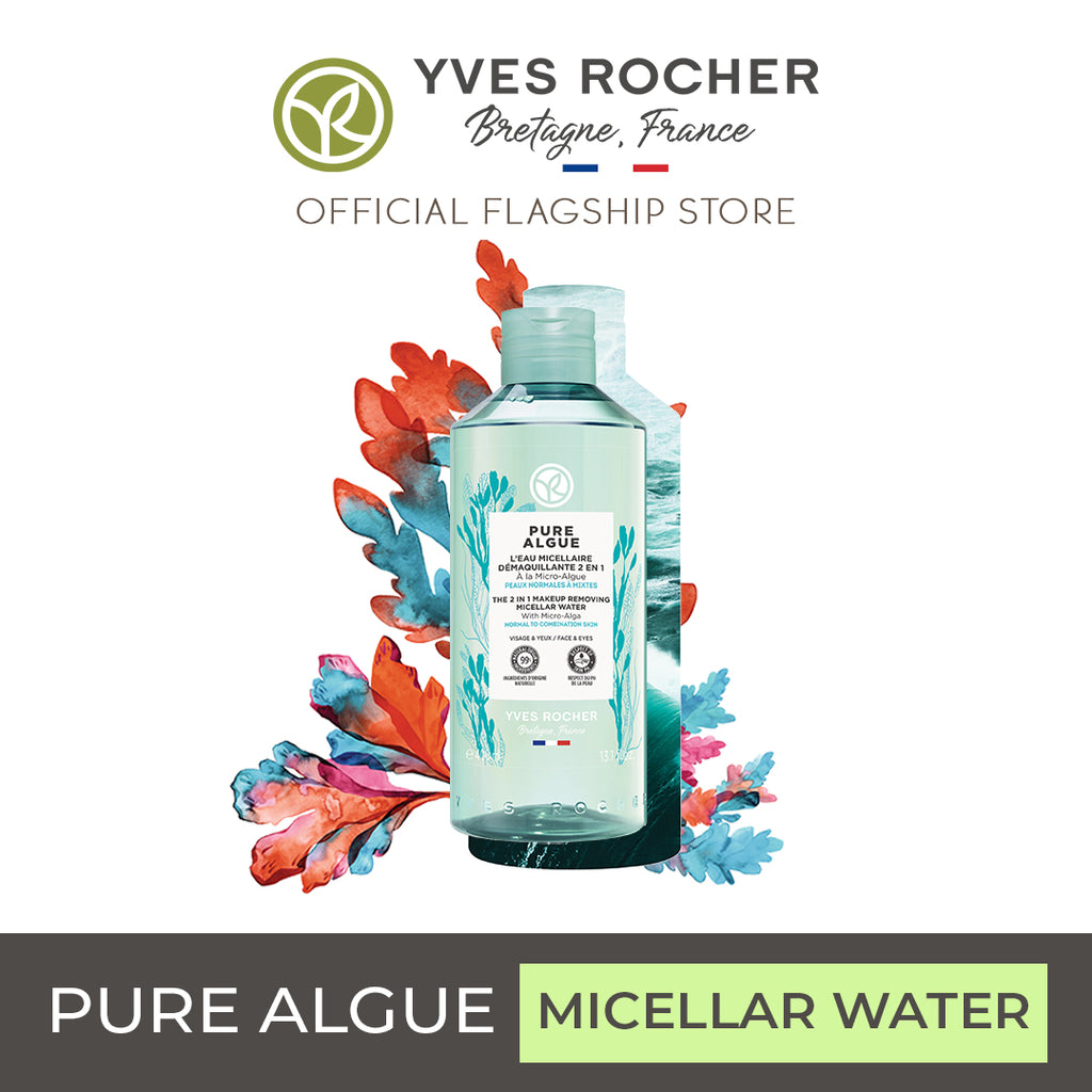 Yves Rocher Pure Algue 2 in 1 Makeup Remover Micellar Water 400ml