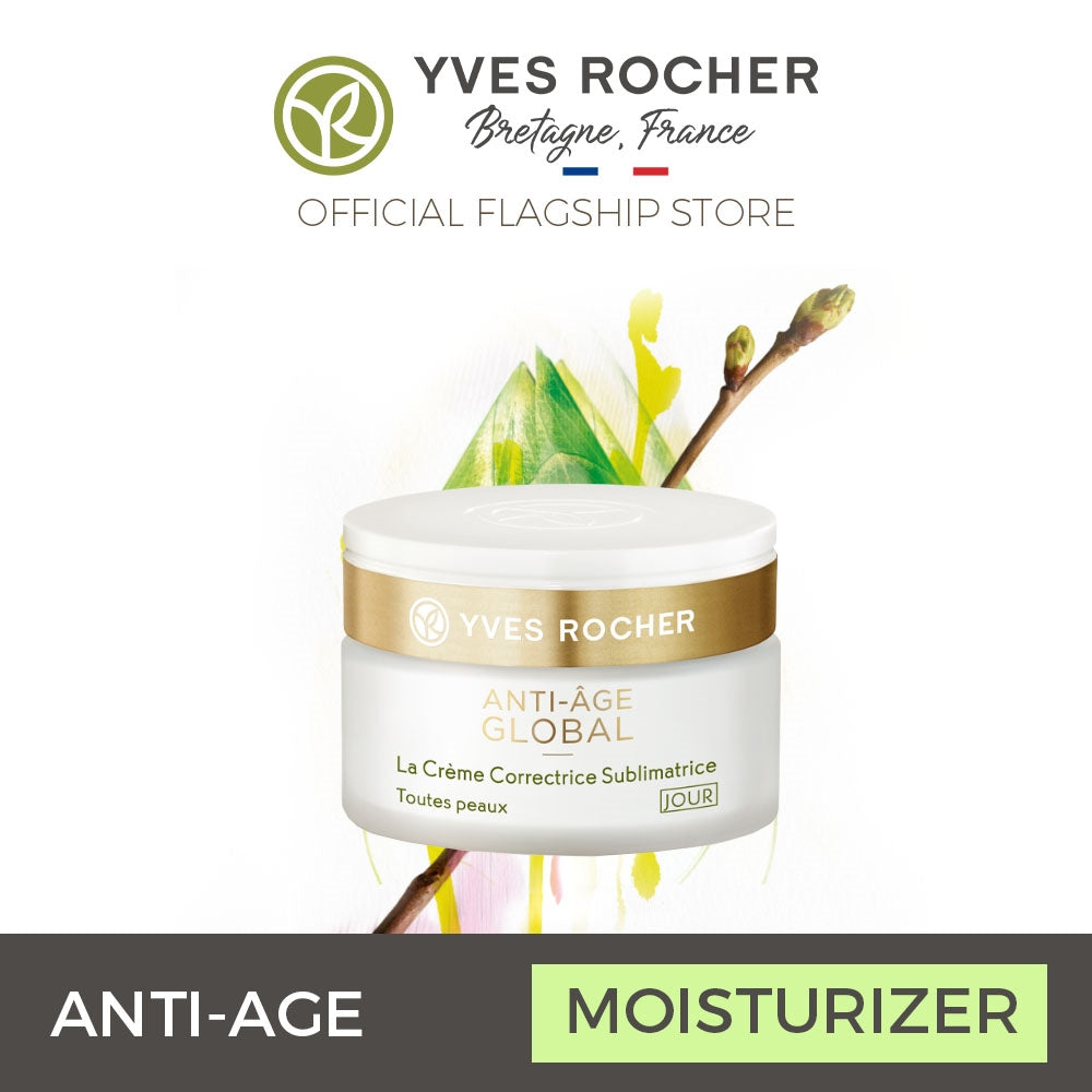 Yves Rocher Anti-Aging Beautifying Day Moisturizer Light Face Cream 50ml - Anti Age Global