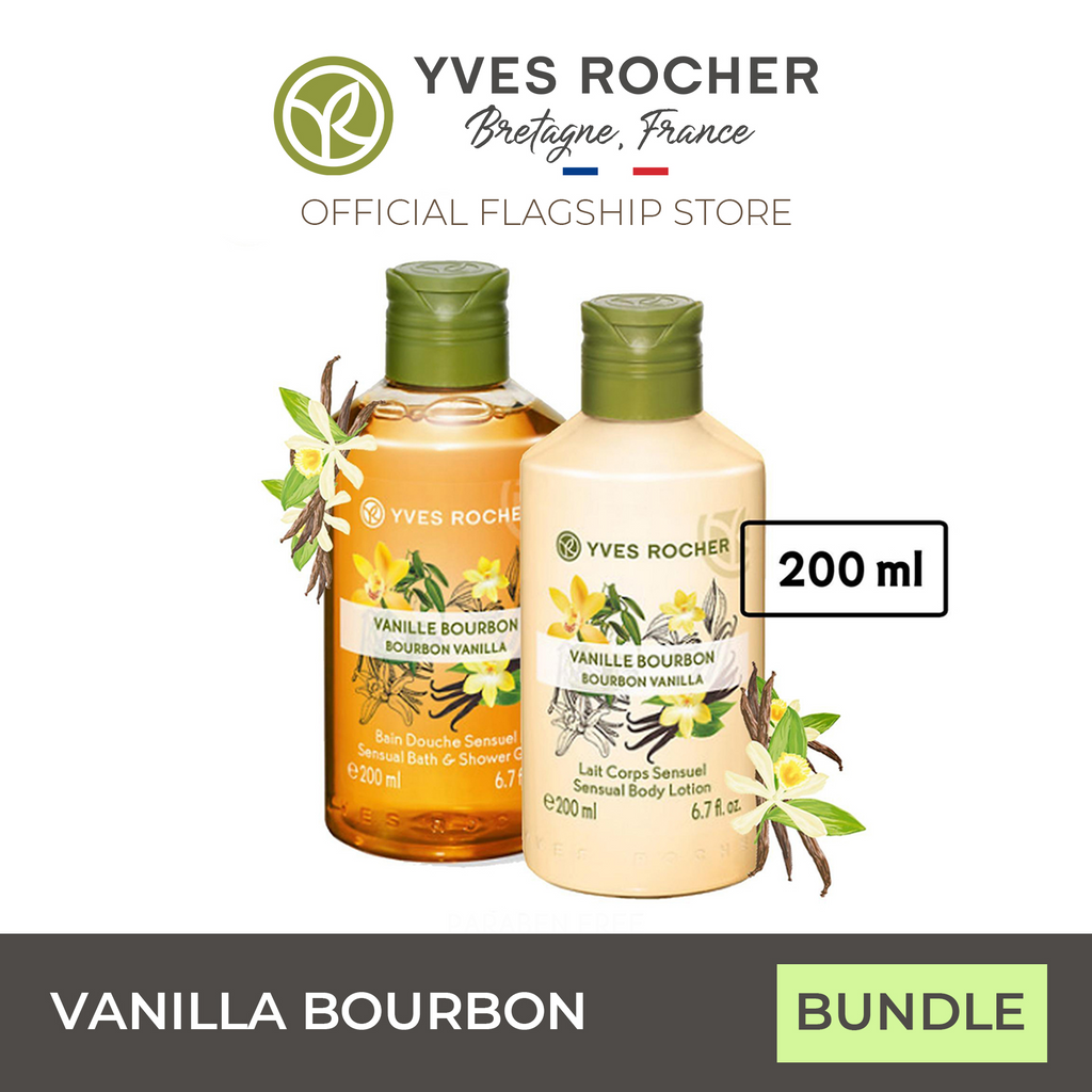 Yves Rocher Vanilla Shower Gel and Lotion Bundle 200ml - Plaisir Nature