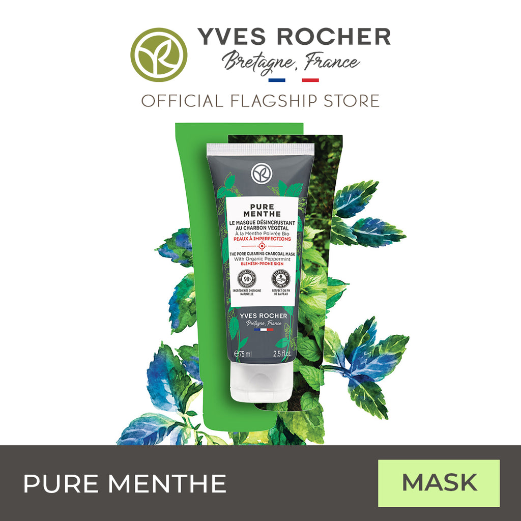 Yves Rocher Pure Menthe Pore Clearing Charcoal Mask 75ml