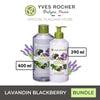 Yves Rocher Lavender Blackberry Shower Gel and Lotion Bundle - Large Size
